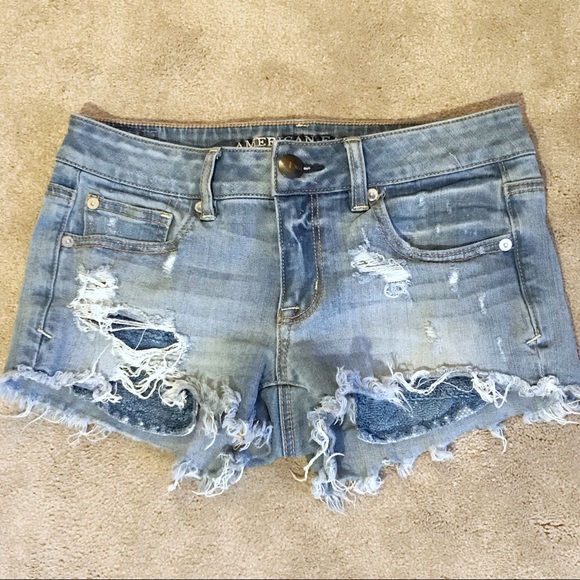 American Eagle Outfitters Pants - American Eagle Shortie Destroyed Jean Shorts